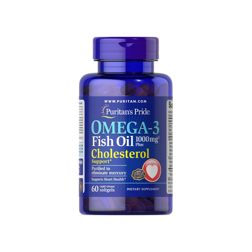 Puritan's Pride - Omega-3 Fish Oil Plus Cholesterol Support -