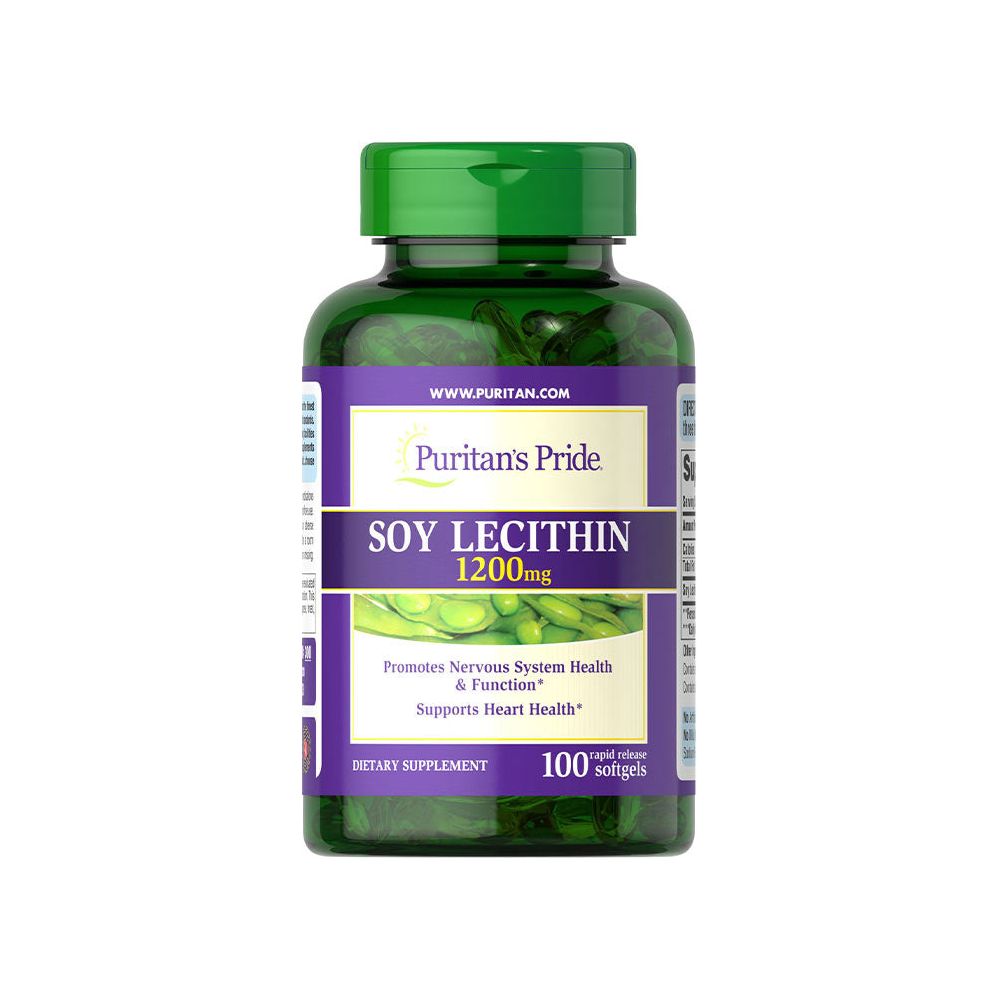 Puritan's Pride - Soy Lecithin 1200 mg - 100 Softgels