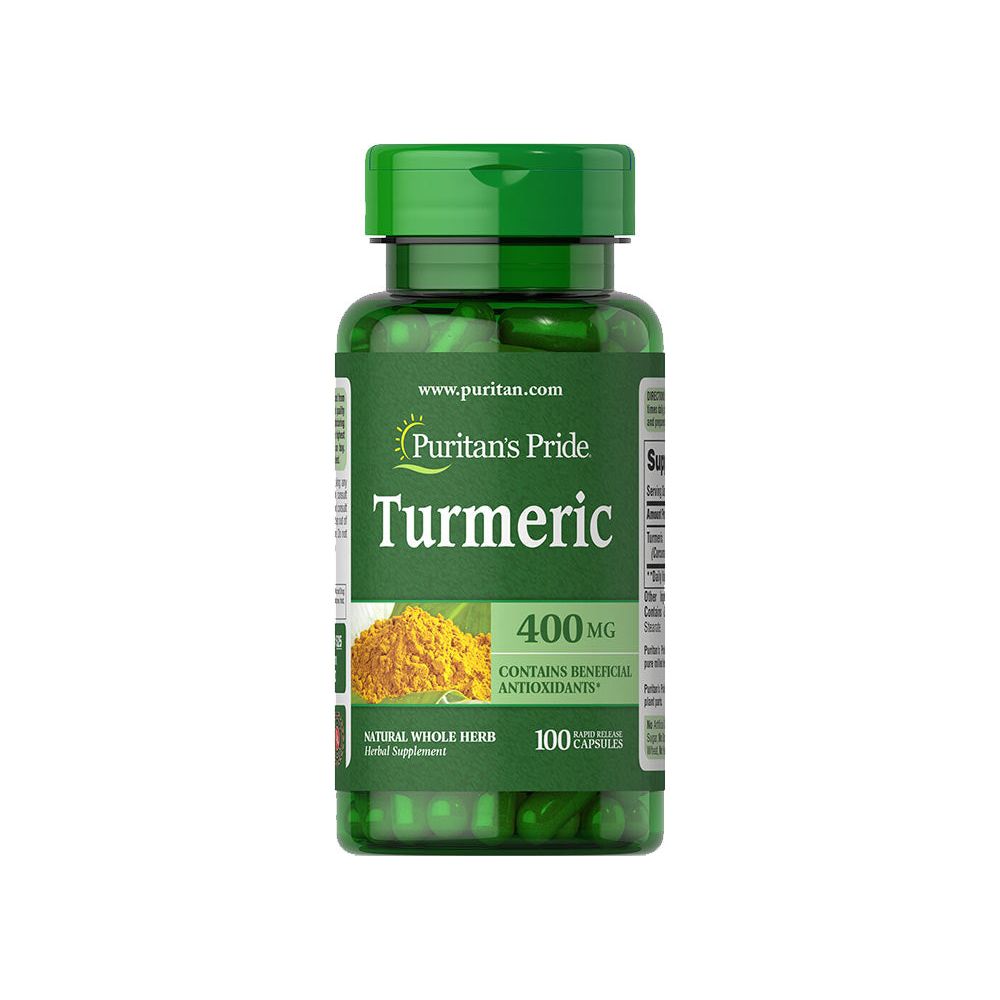 Puritan's Pride - Turmeric 400 mg - 100 Capsules