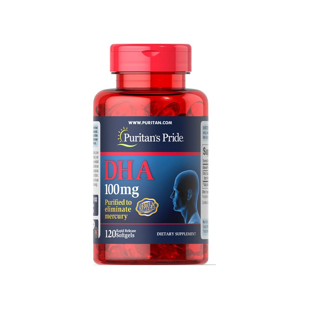 Puritan's Pride - DHA 100 mg - 120 Softgels