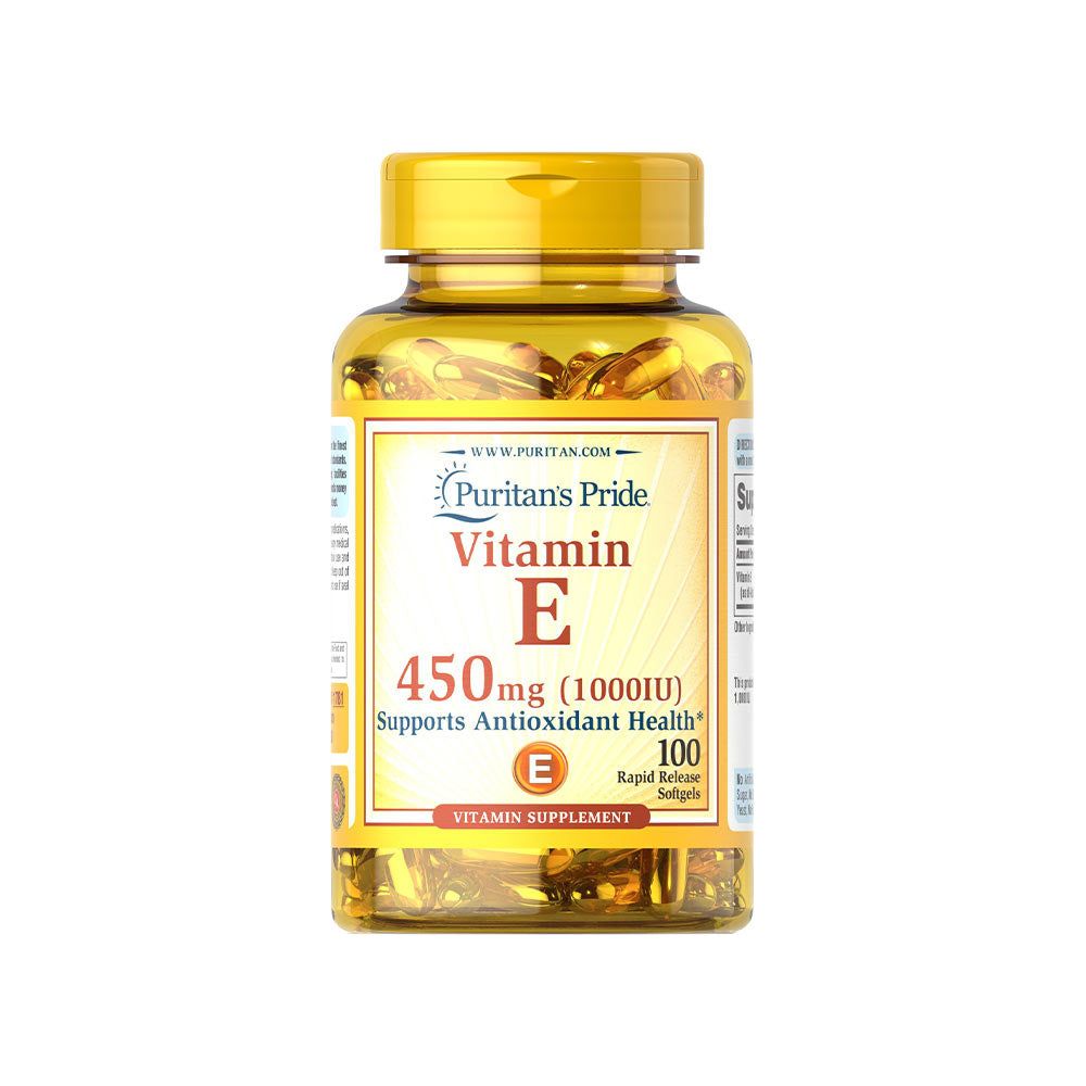 Puritan's Pride - Vitamin E-1000 IU - 100 Softgels