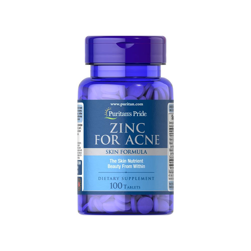 Puritan's Pride - Zinc for Acne - 100 Tablets