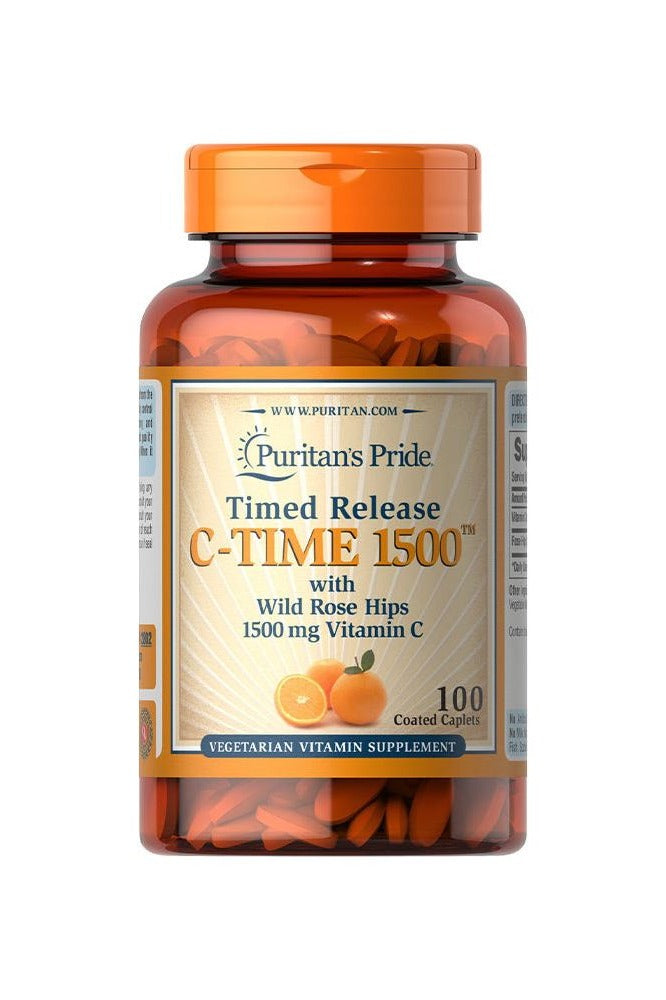 Puritan's Pride - Vitamin C-1500 mg with Rose Hips Timed