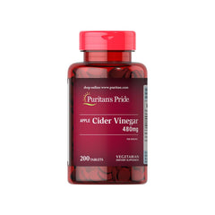 Puritan's Pride - Apple Cider Vinegar 480 mg - 200 Tablets