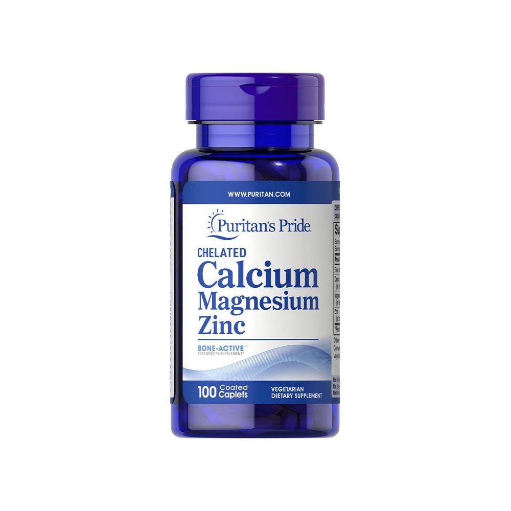 Puritan's Pride - Chelated Calcium Magnesium Zinc - 100 Capsules