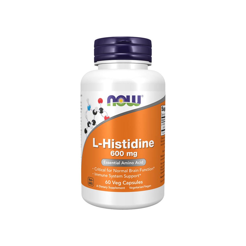 Now Foods - L-Histidine 600 mg - 60 Veg Capsules