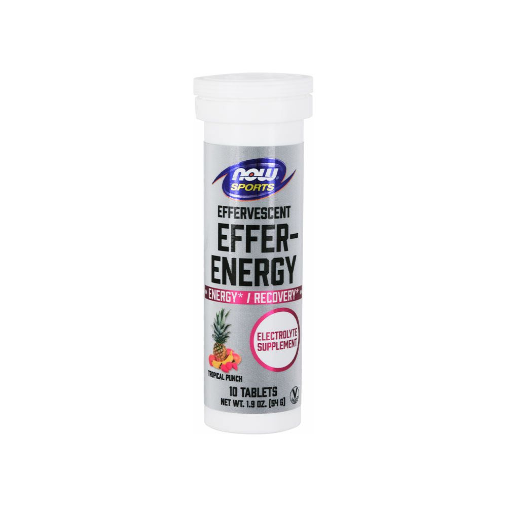 Now Foods - Effer-Energy Effervescent Tablets, Tropical Punch -