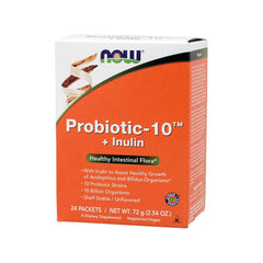 Now Foods - Probiotic-10™ + Inulin - 24 Packets