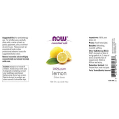 Now Foods - Essential Oils - Lemon Oil - 118 ml