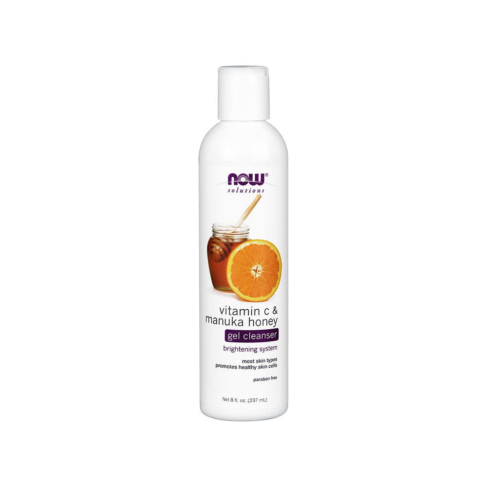 Now Foods - Vitamin C & Manuka Honey Gel Cleanser - 236 ml