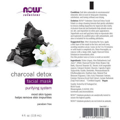 Now Foods - Charcoal Detox Facial Mask - 118 ml