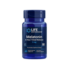 Life Extension - Melatonin 6 Hour Timed Release (3 mg) - 60 Veg