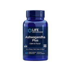 Life Extension - Ashwagandha Plus Calm & Focus - 60 Veg Capsules