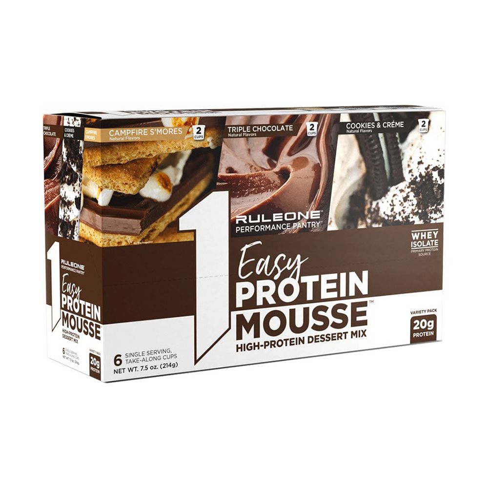 Rule1 - Easy Protein Mousse Variety, Variety Pack - 6 Servings