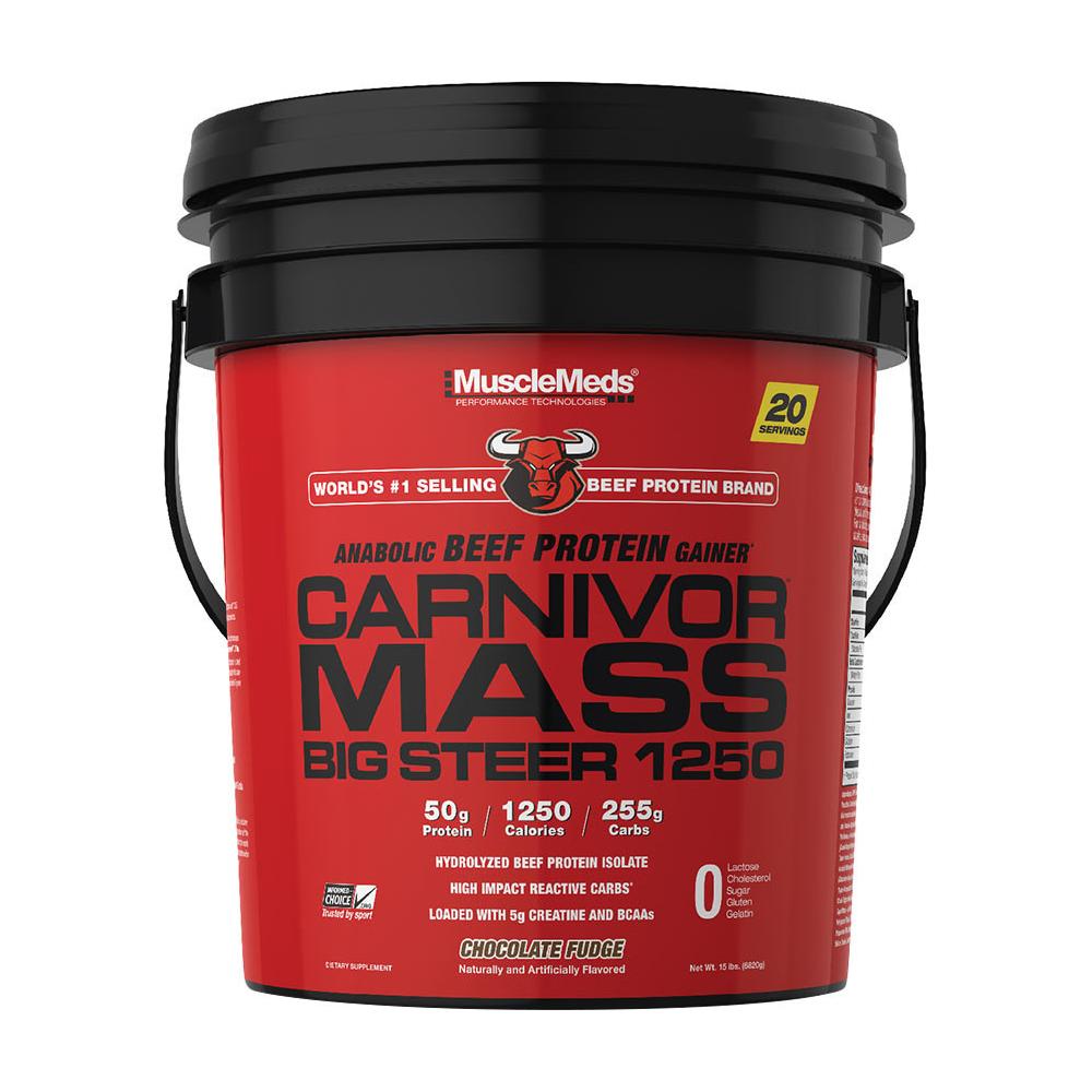 MuscleMeds - Carnivor™ Mass Big Steer, Chocolate Fudge - 6.