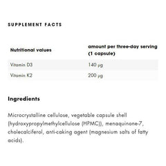 ESN - ESN VITAMIN D3+K2 (120 capsules) - 120 Veggie Capsules