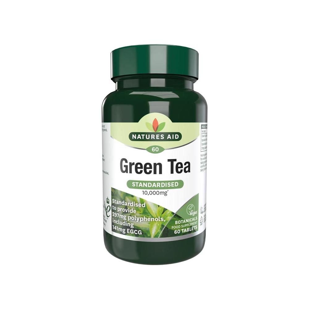 Natures Aid - Green Tea 10,000mg - 60 Tablets