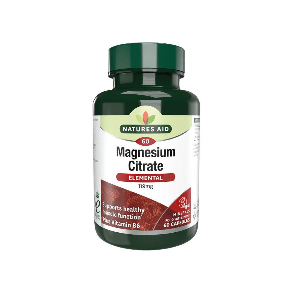 Natures Aid - Magnesium Citrate - 60 Capsules