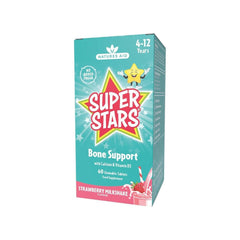 Natures Aid - Super Stars Bone Support - Strawberry Milkshake