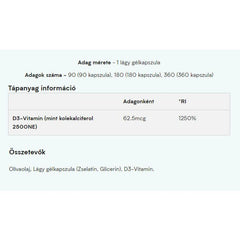 Myprotein - Vitamin D3 - 180 Softgels