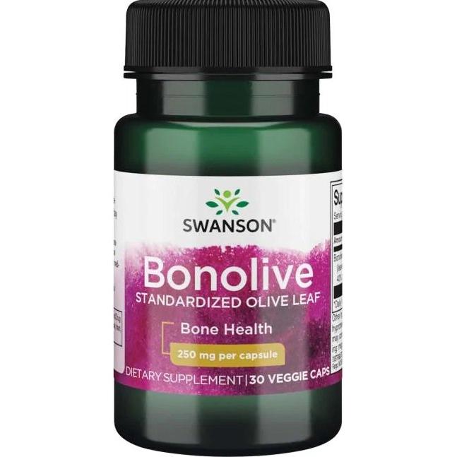 Swanson - Bonolive Standardized Olive Leaf, 250mg - 30 vcaps