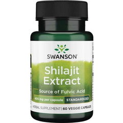 Swanson - Shilajit Extract, 400mg - 60 vcaps