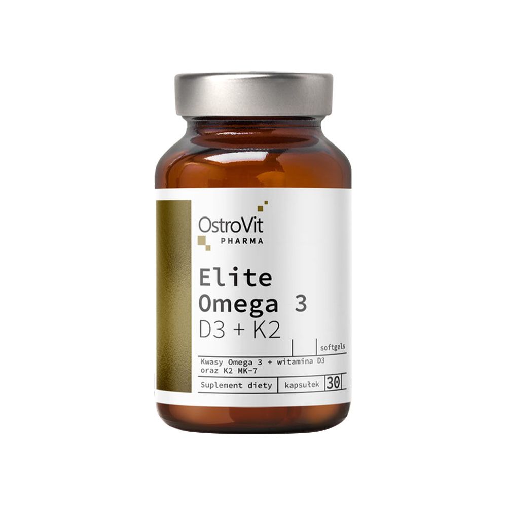 OstroVit - Pharma Elite Omega 3 D3 + K2 - 30 Capsules