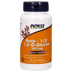 NOW Foods - Beta - 1,3/1,6-D-Glucan, 100mg - 90 vcaps