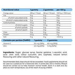 Osavi - Vitamin C + Zinc, Gummy Bear, Lemon - 60 Gummies