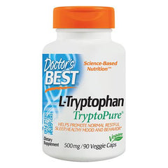 Doctor's Best - L-Tryptophan with TryptoPure, 500mg - 90 vcaps