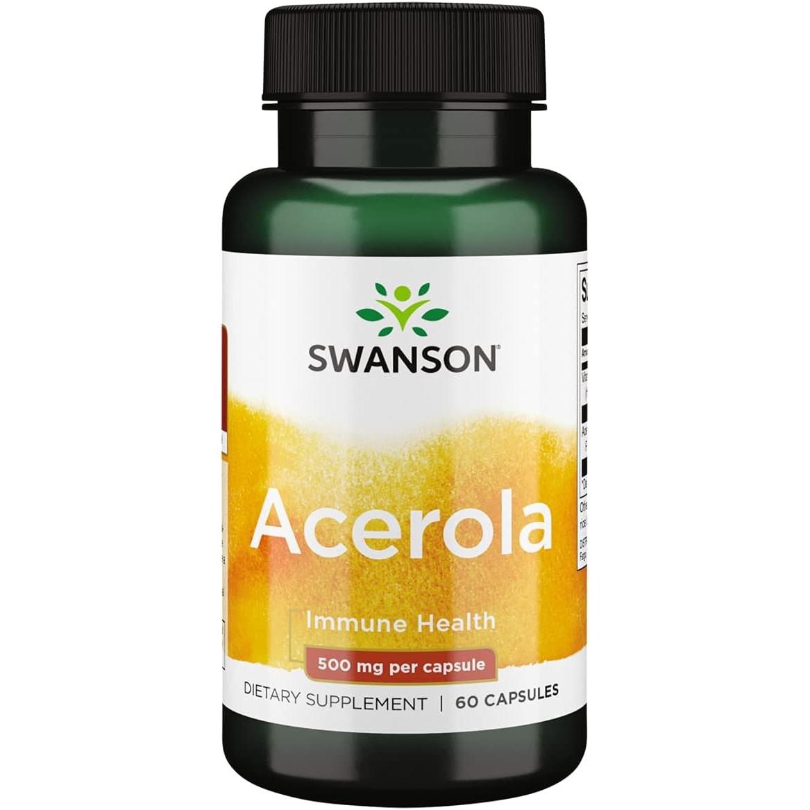 Swanson - Acerola, 500mg - 60 caps