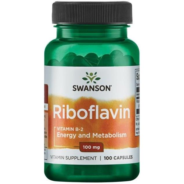 Swanson - Riboflavin Vitamin B-2, 100mg - 100 caps