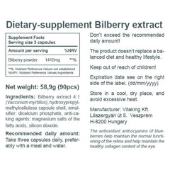 Vitaking - Bilberry Extract 470 mg - 90 Capsules