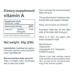 Vitaking - Vitamin A-10000 - 250 Softgel