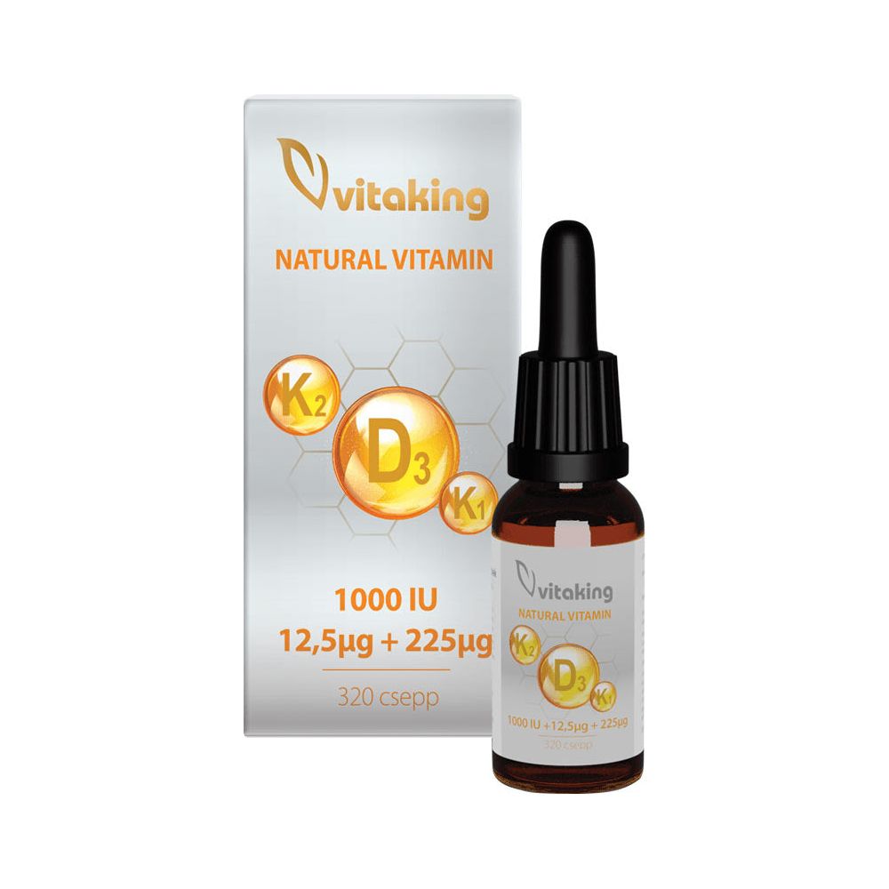 Vitaking - Vitamin D3+K2+K1 drops - 10 ml