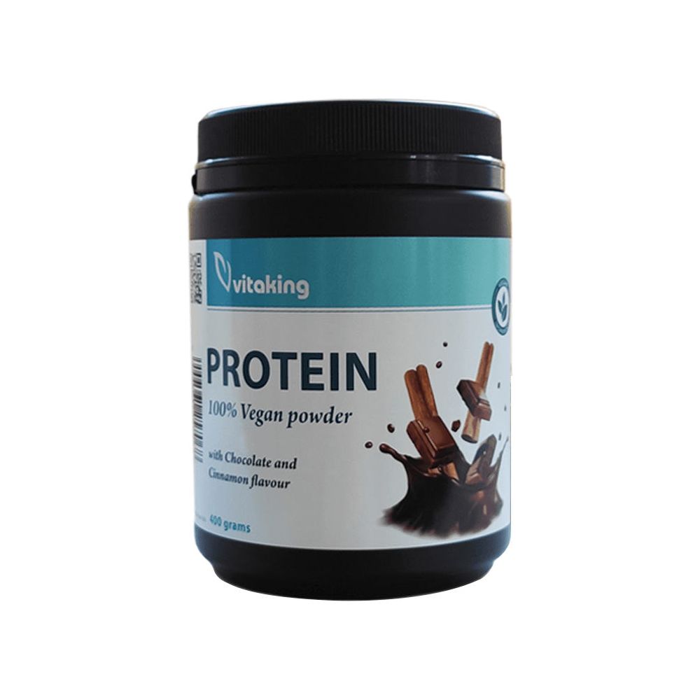 Vitaking - 100% Vegan Protein powder, Chocolate Cinnamon - 400 g