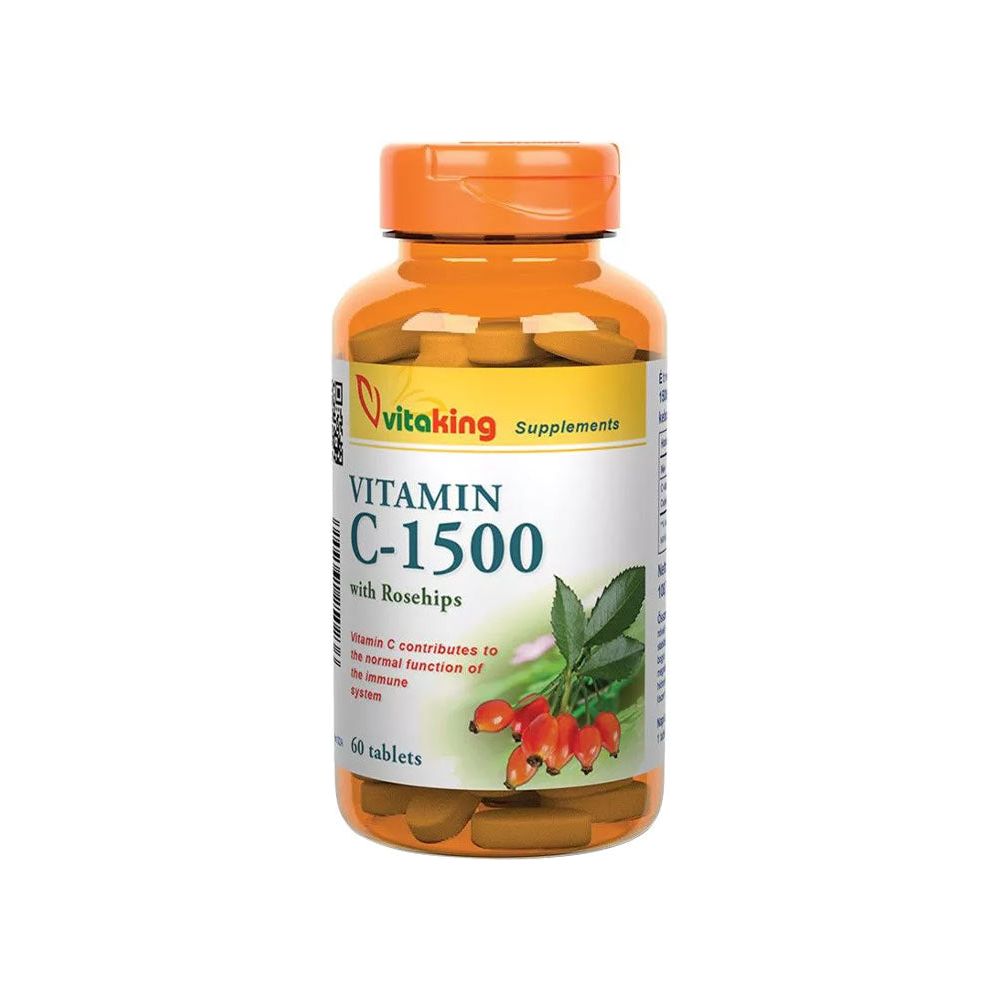 Vitaking - Vitamin C-1500 With Rosehips - 60 Tablets