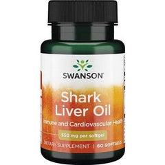 Swanson - Shark Liver Oil, 550mg - 60 softgels