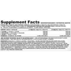 Nutriversum - BCAA + B6 - BASIC - 200 Tablets