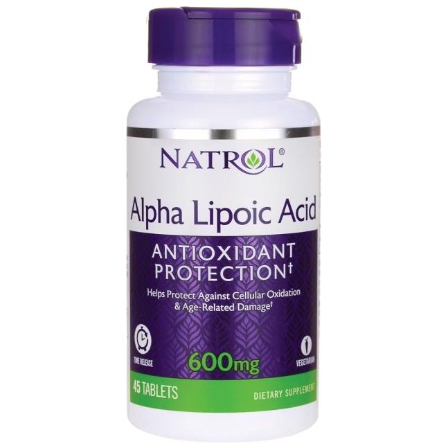 Natrol - Alpha Lipoic Acid Time Release, 600mg - 45 tablets