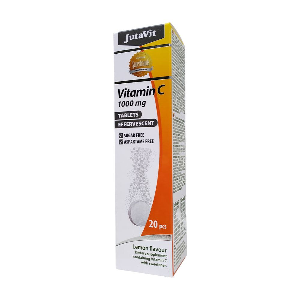 JutaVit - Vitamin C 1000 mg effervescent tablet, Lemon - 20