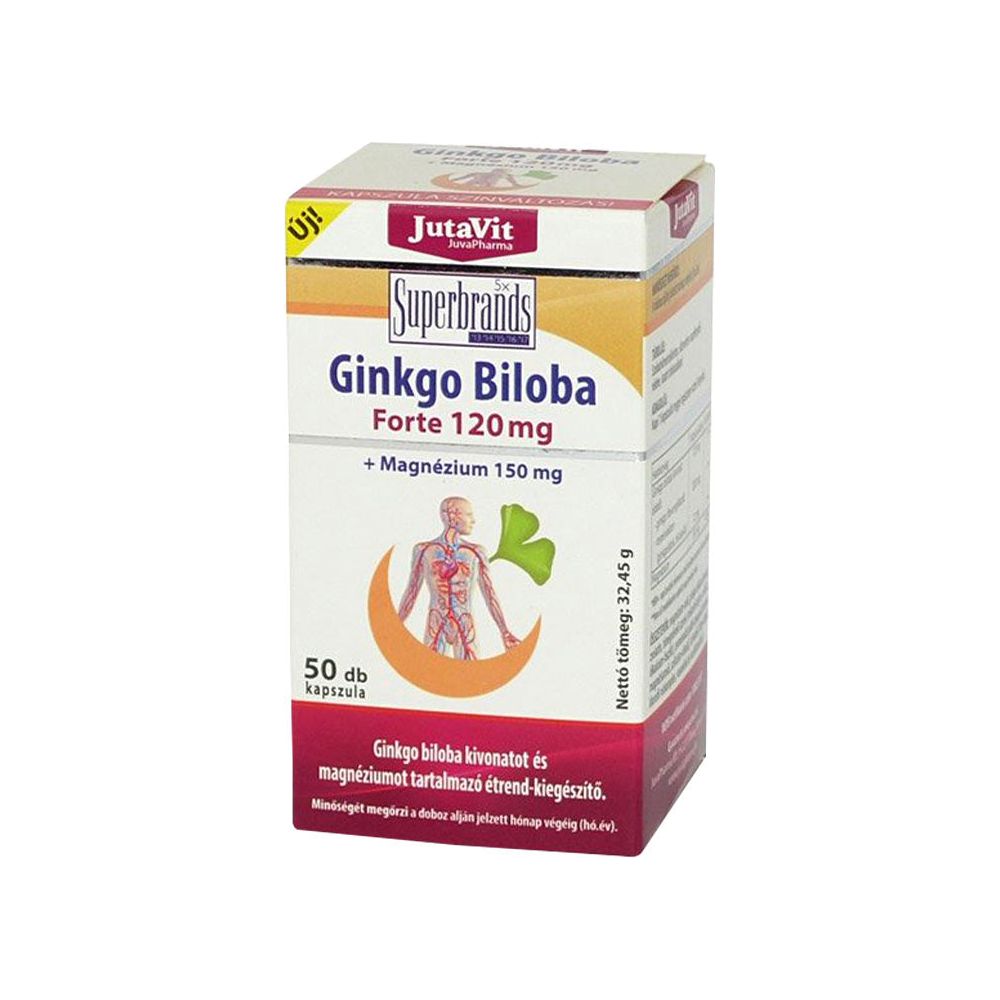 JutaVit - Ginkgo Biloba 120 mg + Magnesium 150 mg tablet - 50