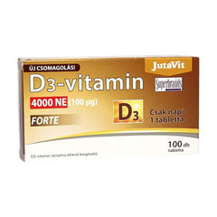 JutaVit - Vitamin D3 4000 IU Forte tablet - 100 Tablets