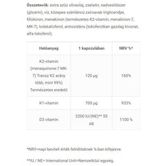 JutaVit - Vitamin K2+D3+K1 - 60 Softgels