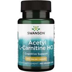 Swanson - Acetyl L-Carnitine HCl, 500mg - 60 vcaps