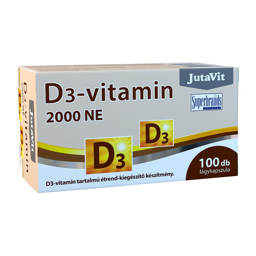 JutaVit - Vitamin D3 2000 IU (50μg) - 100 Softgels