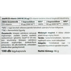 JutaVit - Vitamin D3 2000 IU (50μg) - 100 Softgels