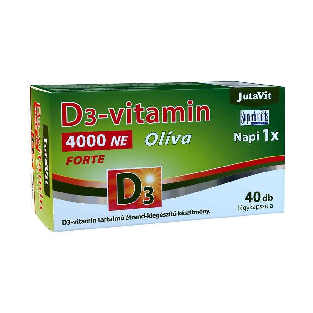 JutaVit - Vitamin D3 4000 IU Forte - 40 Softgels