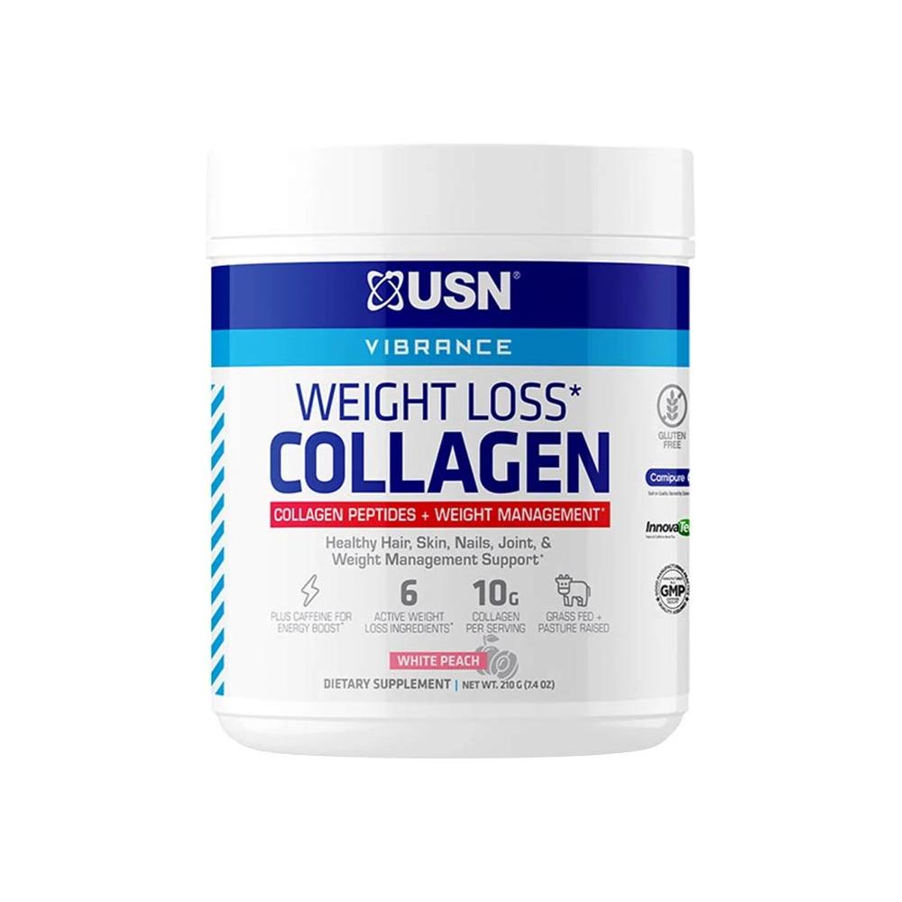 USN - Weight Loss Collagen, White Peach - 210 g