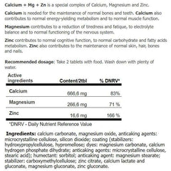 Amix - Calcium + Mg + Zn - 100 Tablets